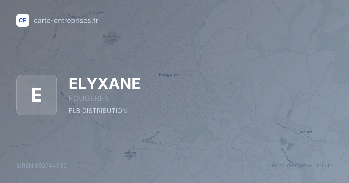 ELYXANE — 892744335 — fiche entreprise