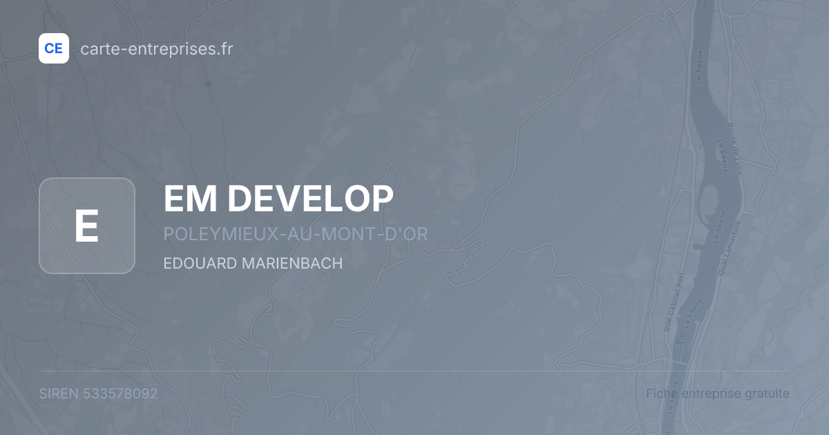EM DEVELOP — 533578092 — fiche entreprise