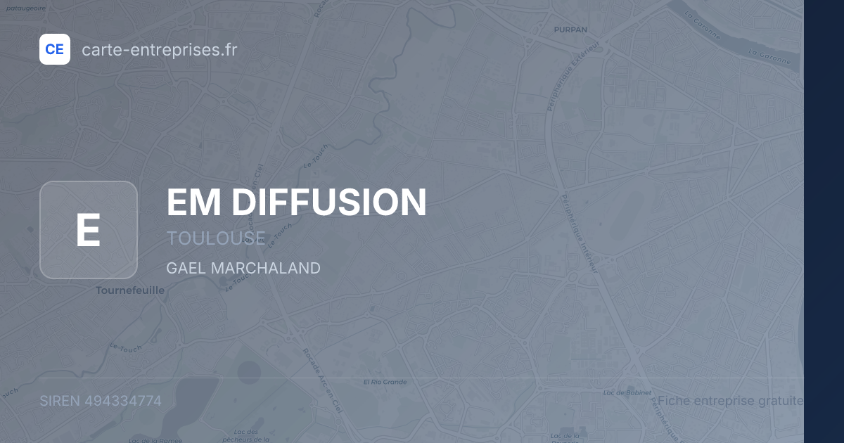 EM DIFFUSION — 494334774 — fiche entreprise