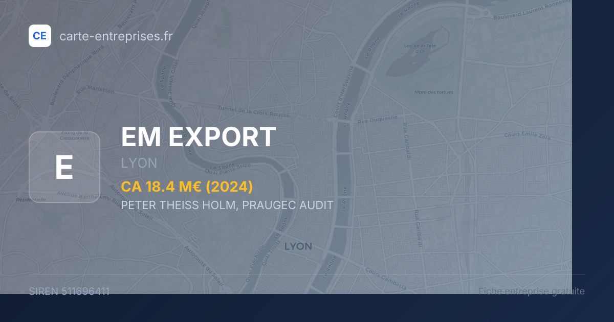 EM EXPORT — 511696411 — fiche entreprise