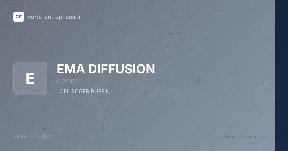 EMA DIFFUSION — 790270532 — fiche entreprise