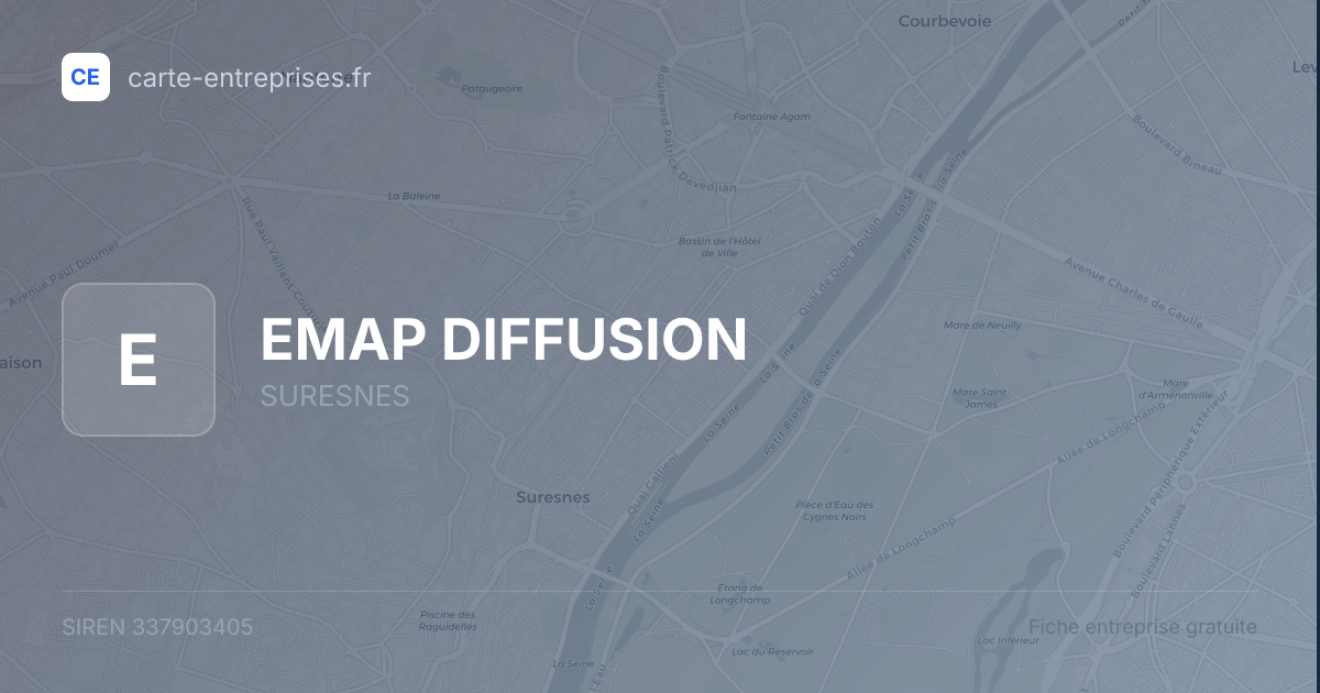 EMAP DIFFUSION — 337903405 — fiche entreprise