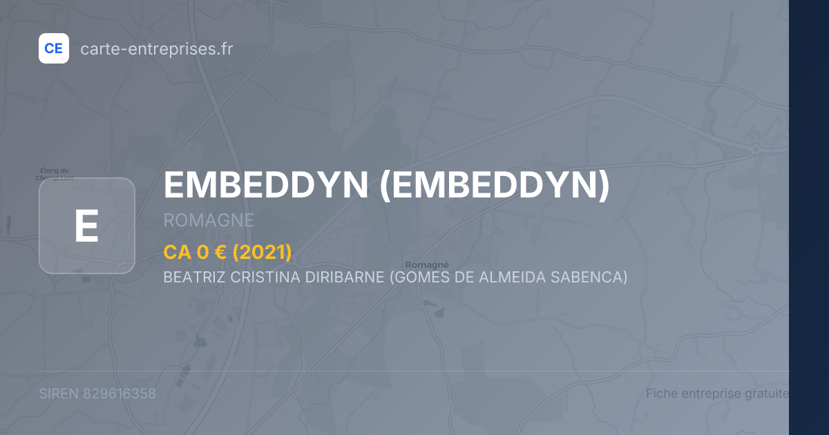 EMBEDDYN — 829616358 — fiche entreprise