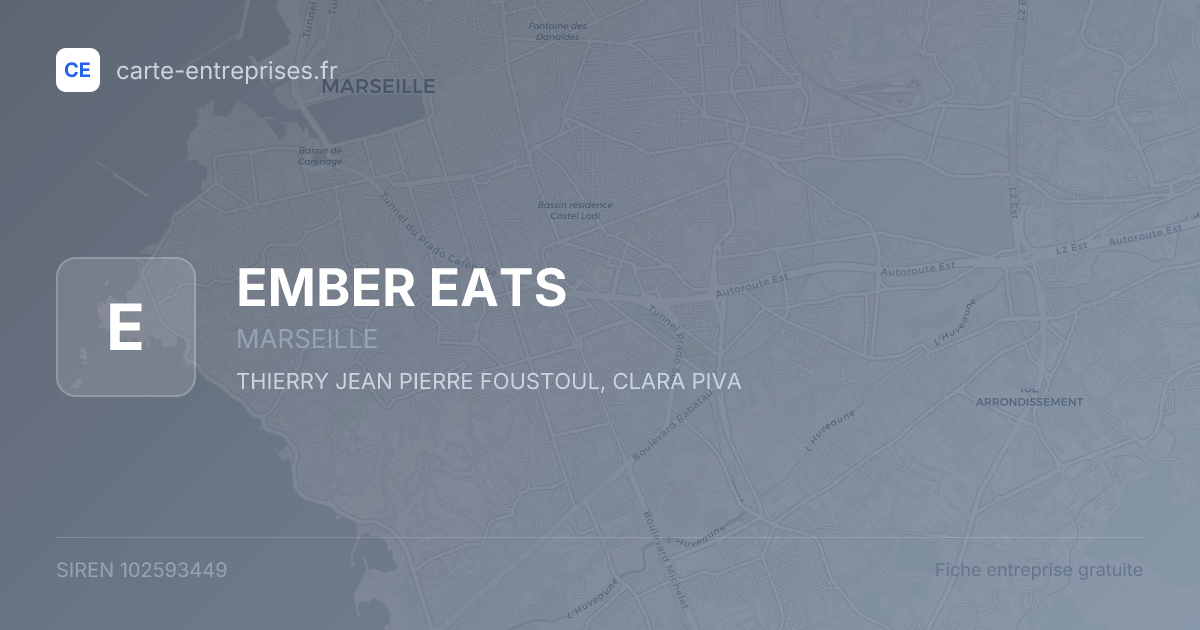 EMBER EATS — 102593449 — fiche entreprise