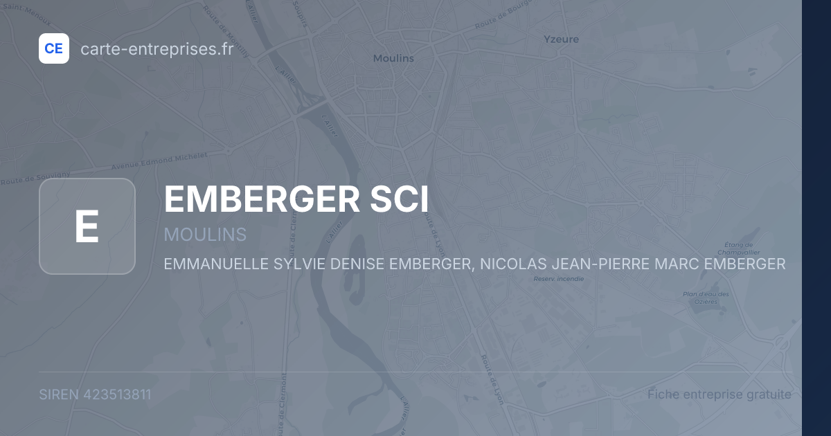 EMBERGER SCI — 423513811 — fiche entreprise