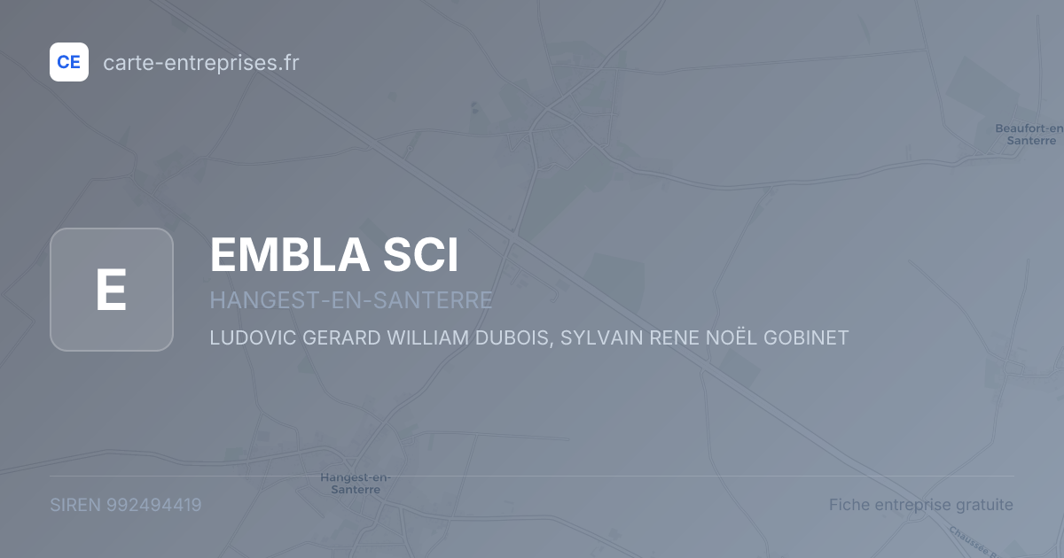 EMBLA SCI — 992494419 — fiche entreprise