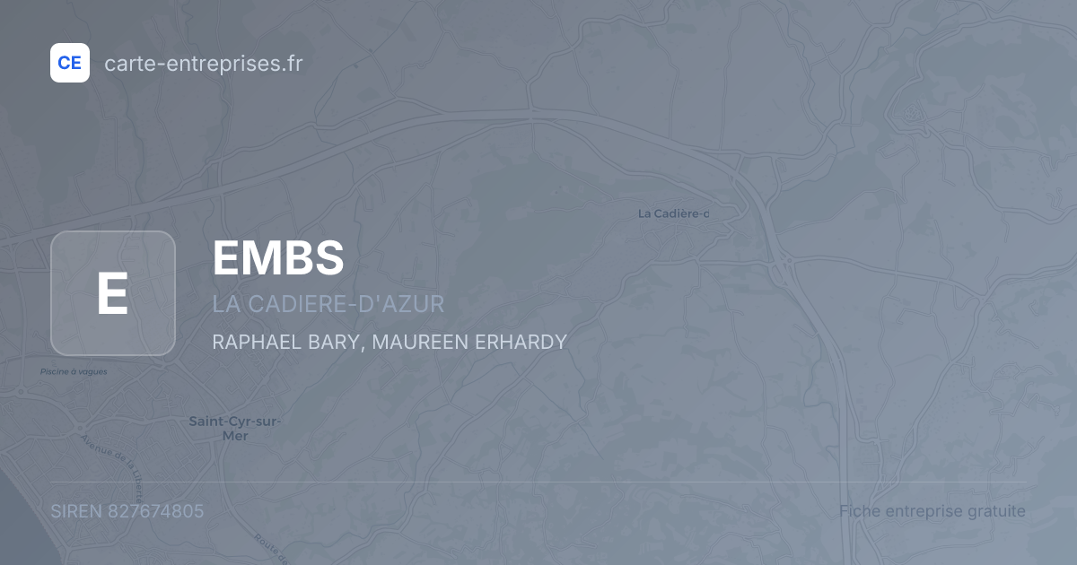 EMBS — 827674805 — fiche entreprise