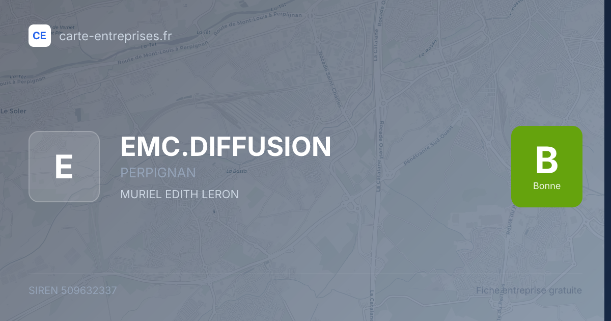 EMC.DIFFUSION — 509632337 — fiche entreprise