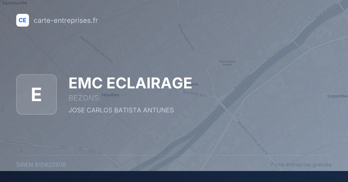 EMC ECLAIRAGE — 810422808 — fiche entreprise
