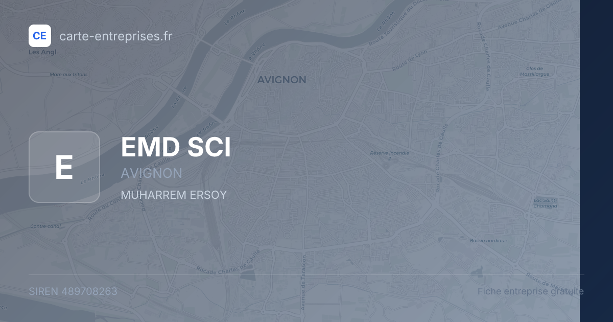 EMD SCI — 489708263 — fiche entreprise