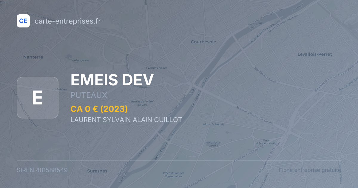 EMEIS DEV — 481588549 — fiche entreprise