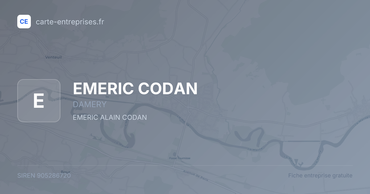 EMERIC CODAN — 905286720 — fiche entreprise