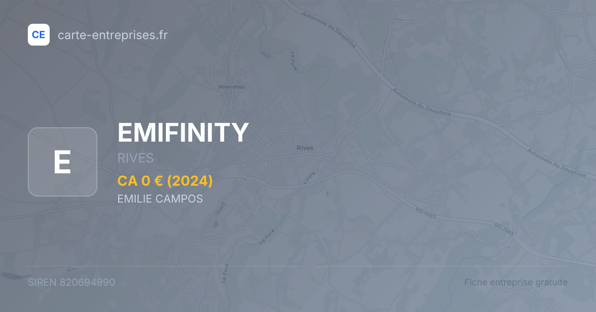 EMIFINITY — 820694990 — fiche entreprise