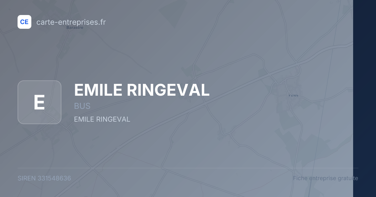EMILE RINGEVAL — 331548636 — fiche entreprise