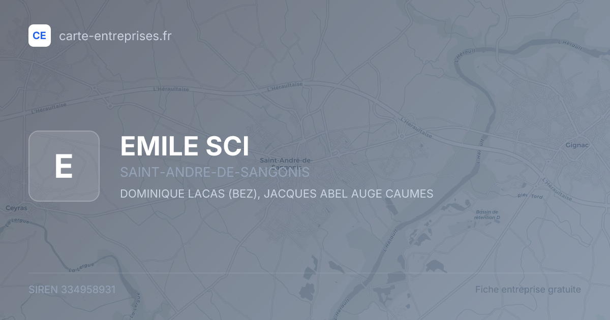 EMILE SCI — 334958931 — fiche entreprise