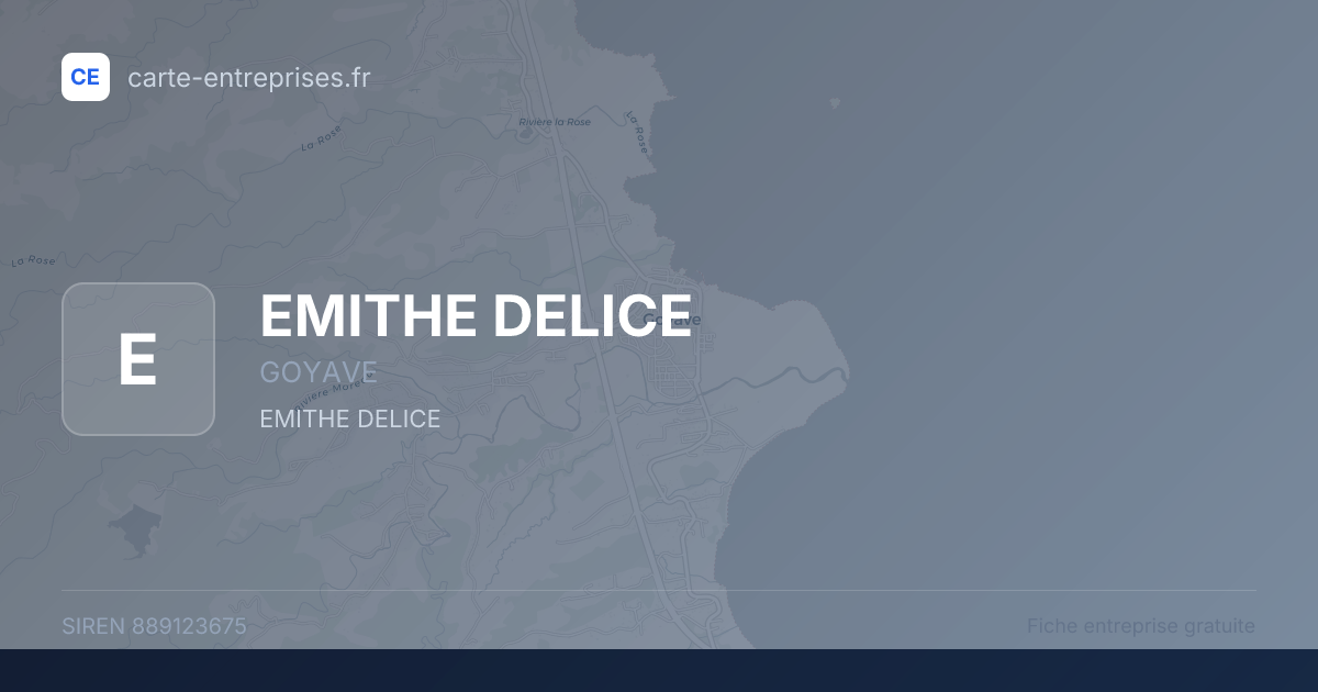 EMITHE DELICE — 889123675 — fiche entreprise