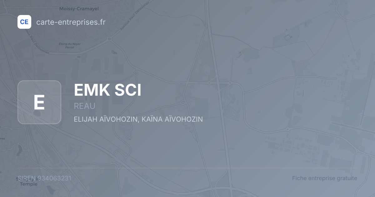 EMK SCI — 934063231 — fiche entreprise