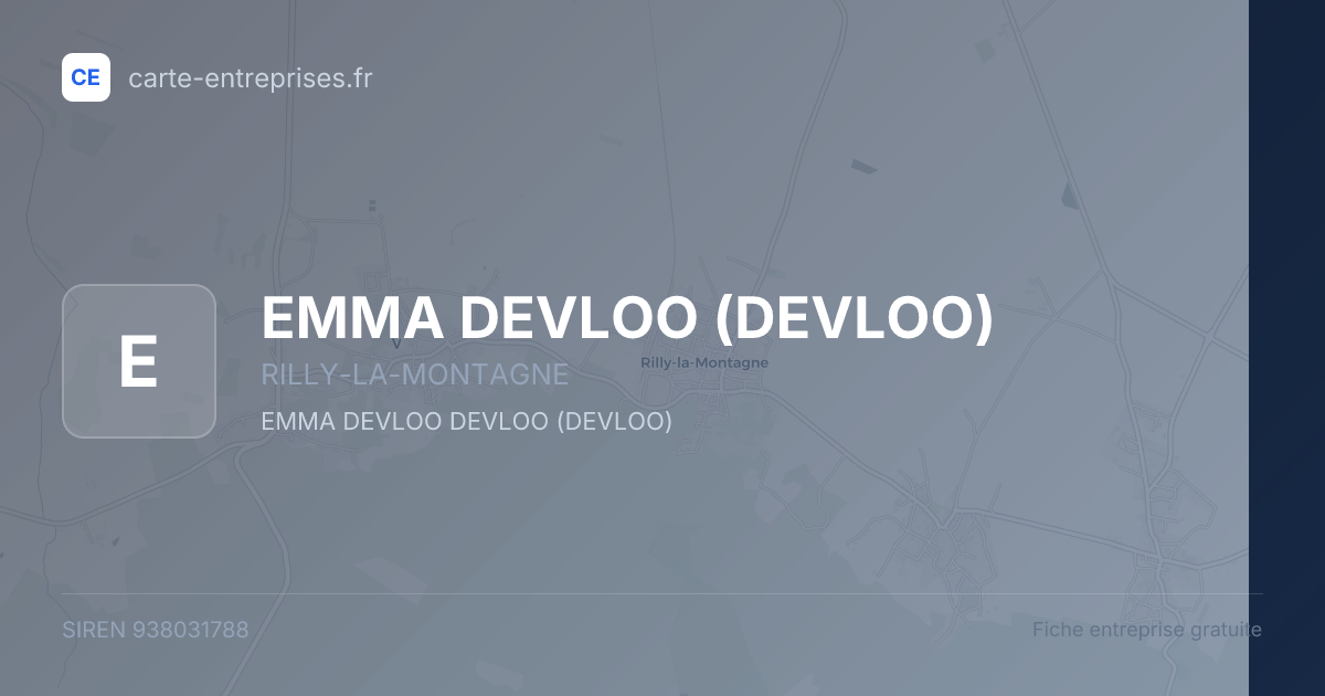 EMMA DEVLOO (DEVLOO) — 938031788 — fiche entreprise