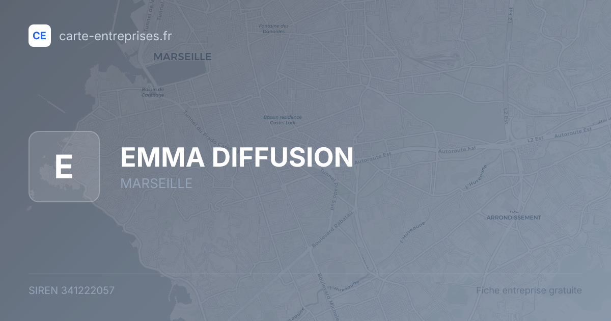 EMMA DIFFUSION — 341222057 — fiche entreprise
