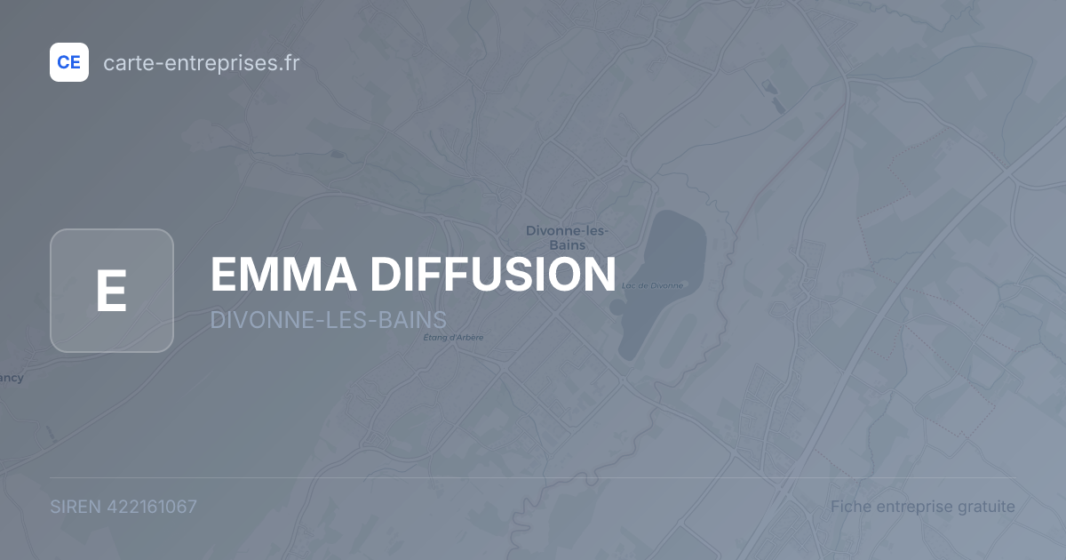 EMMA DIFFUSION — 422161067 — fiche entreprise