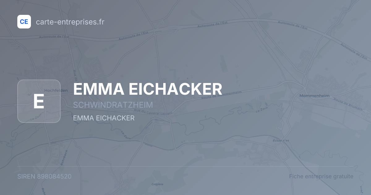 EMMA EICHACKER — 898084520 — fiche entreprise