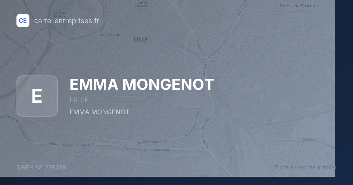 EMMA MONGENOT — 881276299 — fiche entreprise