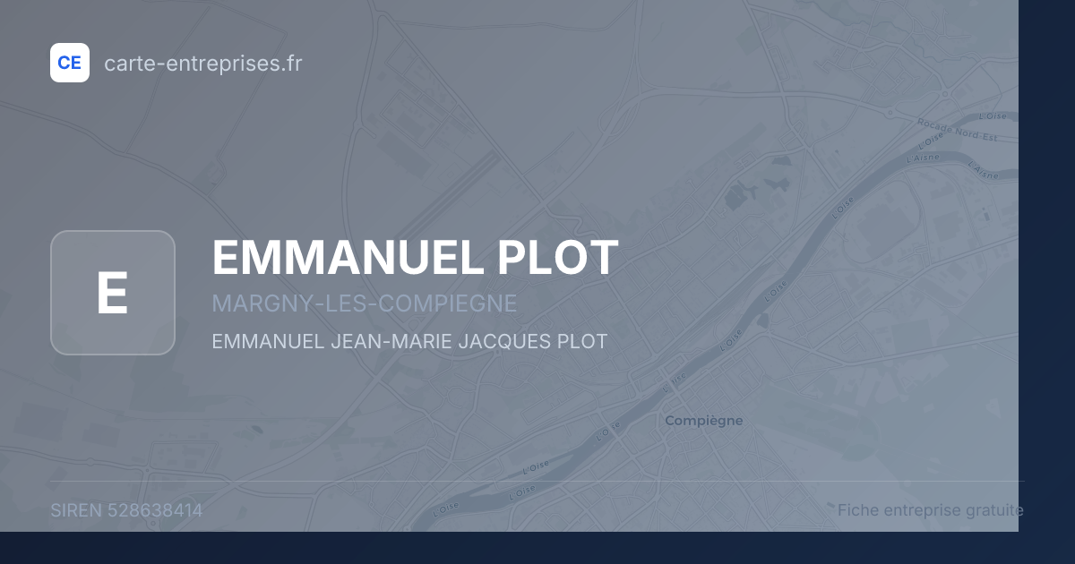 EMMANUEL PLOT — 528638414 — fiche entreprise