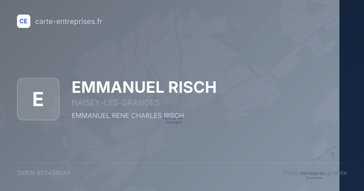 EMMANUEL RISCH — 493438048 — fiche entreprise