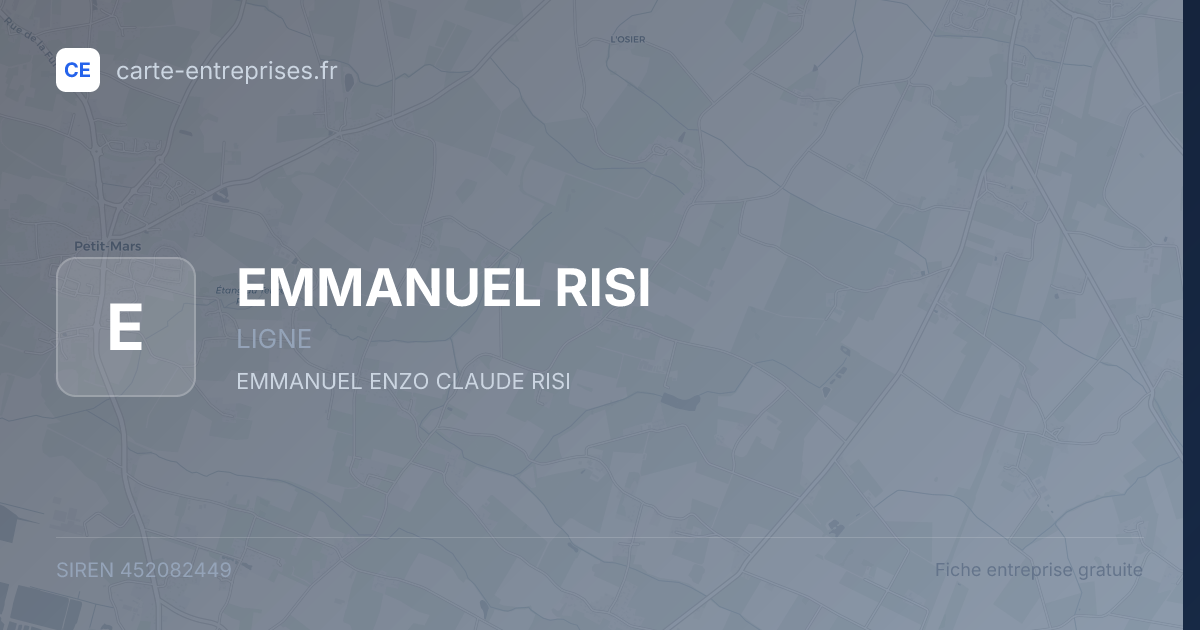 EMMANUEL RISI — 452082449 — fiche entreprise