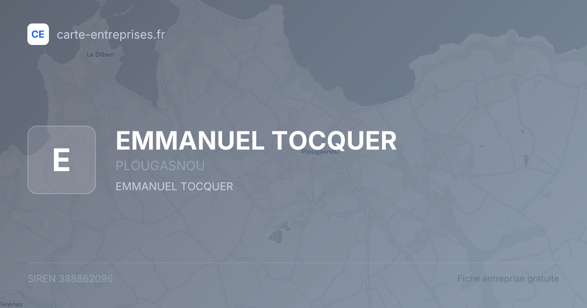 EMMANUEL TOCQUER — 388862096 — fiche entreprise