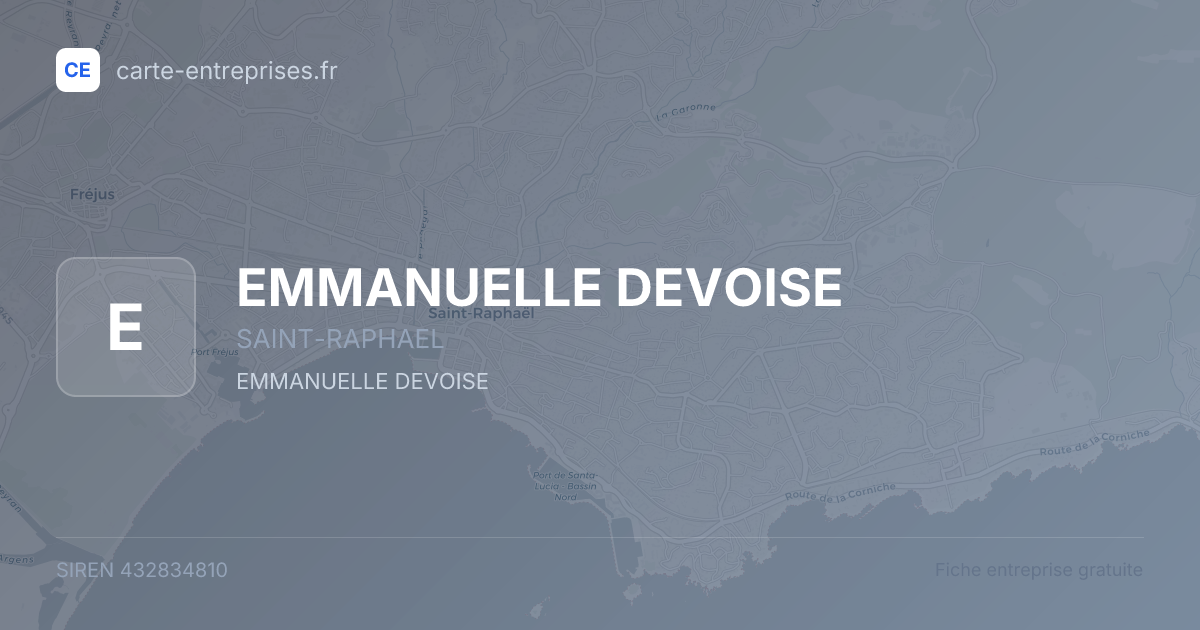 EMMANUELLE DEVOISE — 432834810 — fiche entreprise