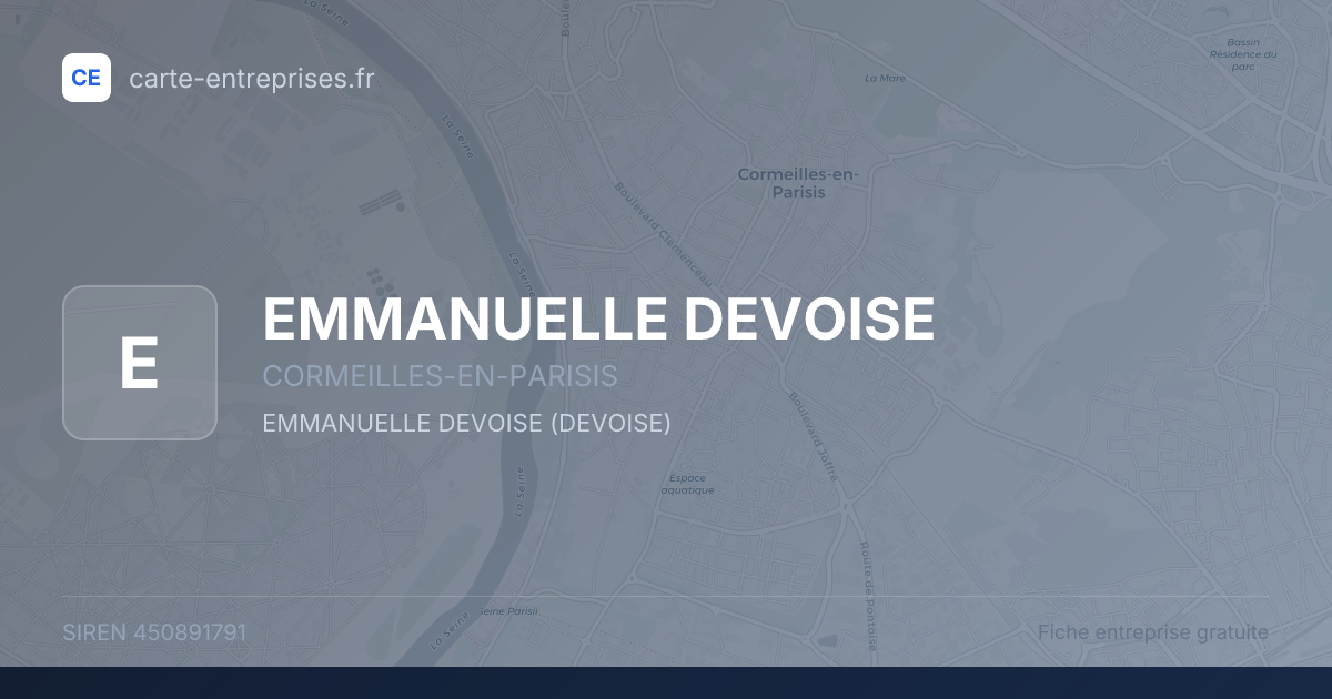 EMMANUELLE DEVOISE — 450891791 — fiche entreprise