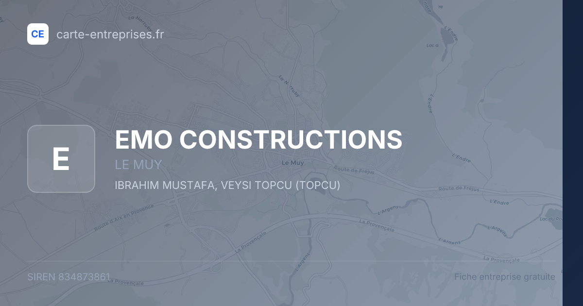 EMO CONSTRUCTIONS — 834873861 — fiche entreprise