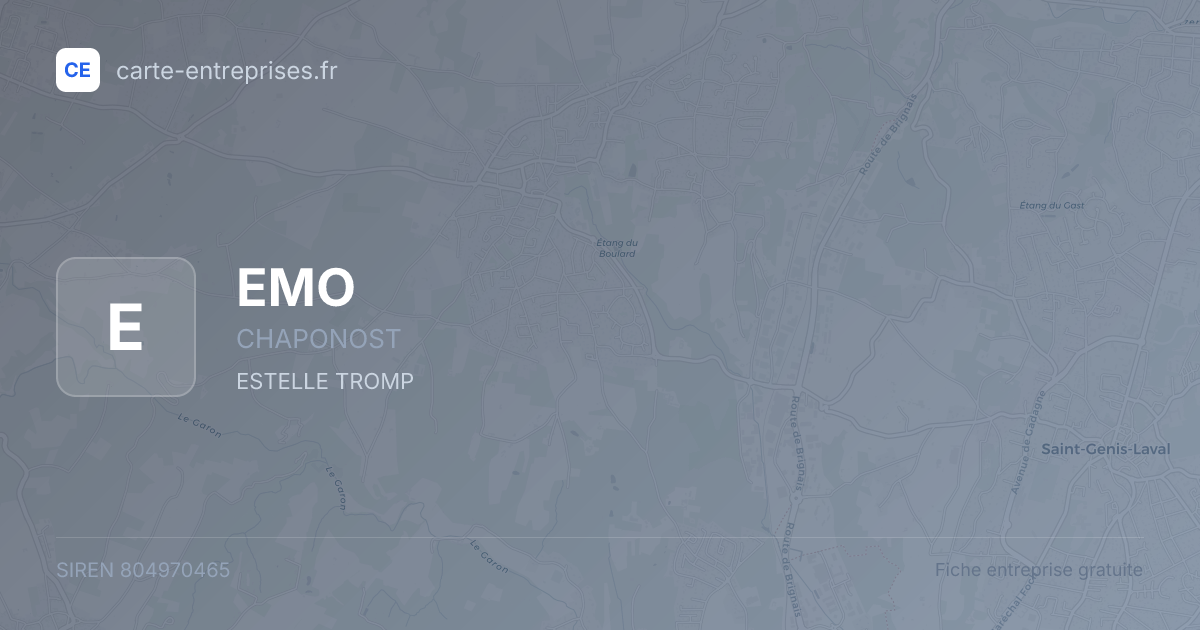 EMO — 804970465 — fiche entreprise