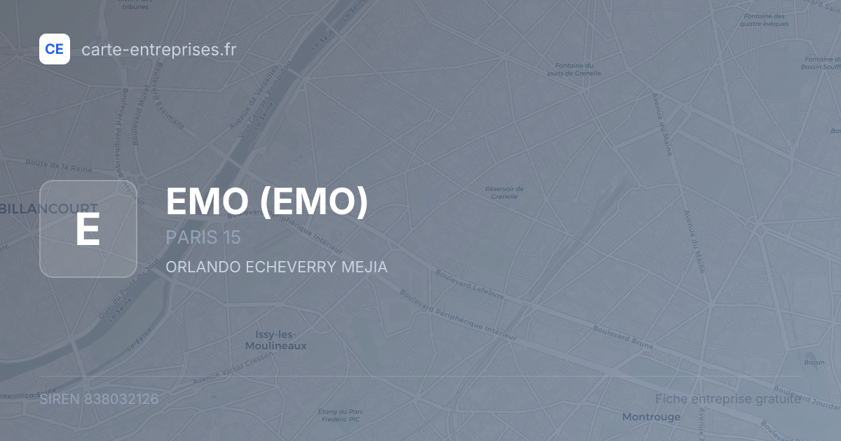 EMO — 838032126 — fiche entreprise