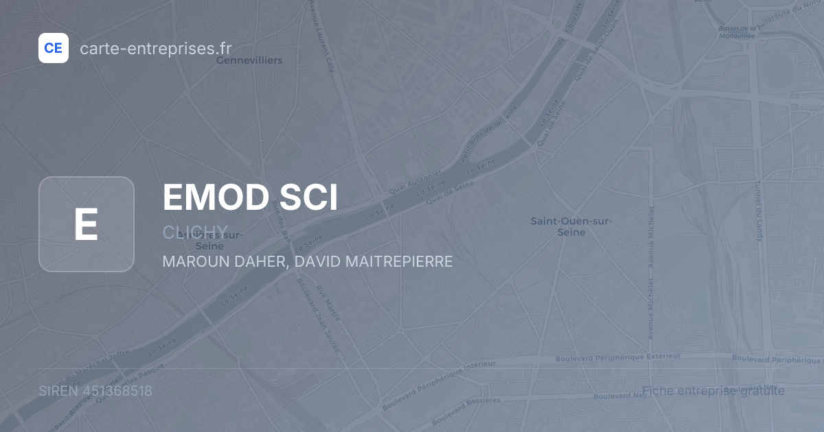 EMOD SCI — 451368518 — fiche entreprise