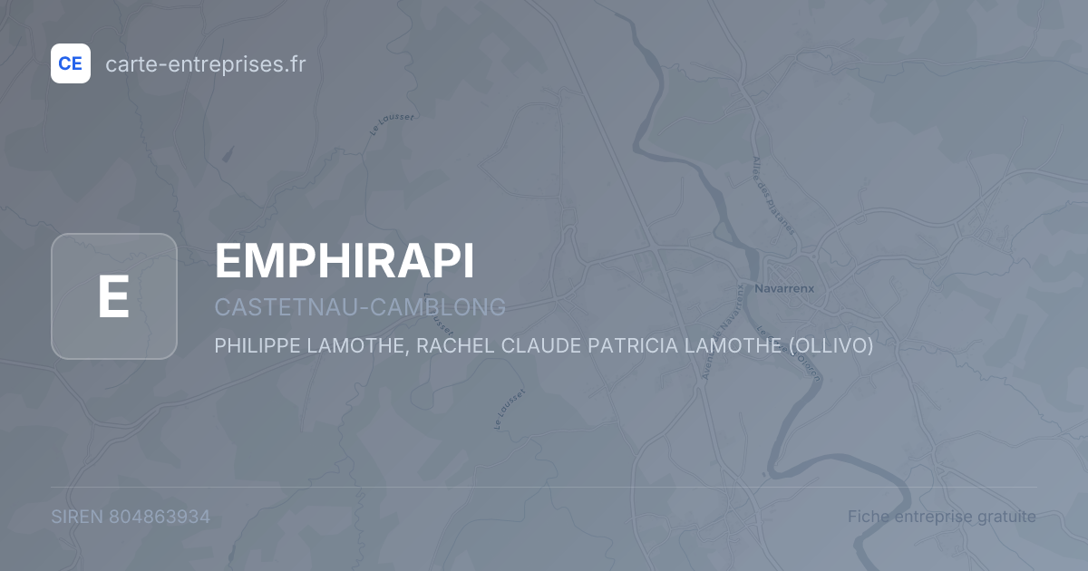 EMPHIRAPI — 804863934 — fiche entreprise