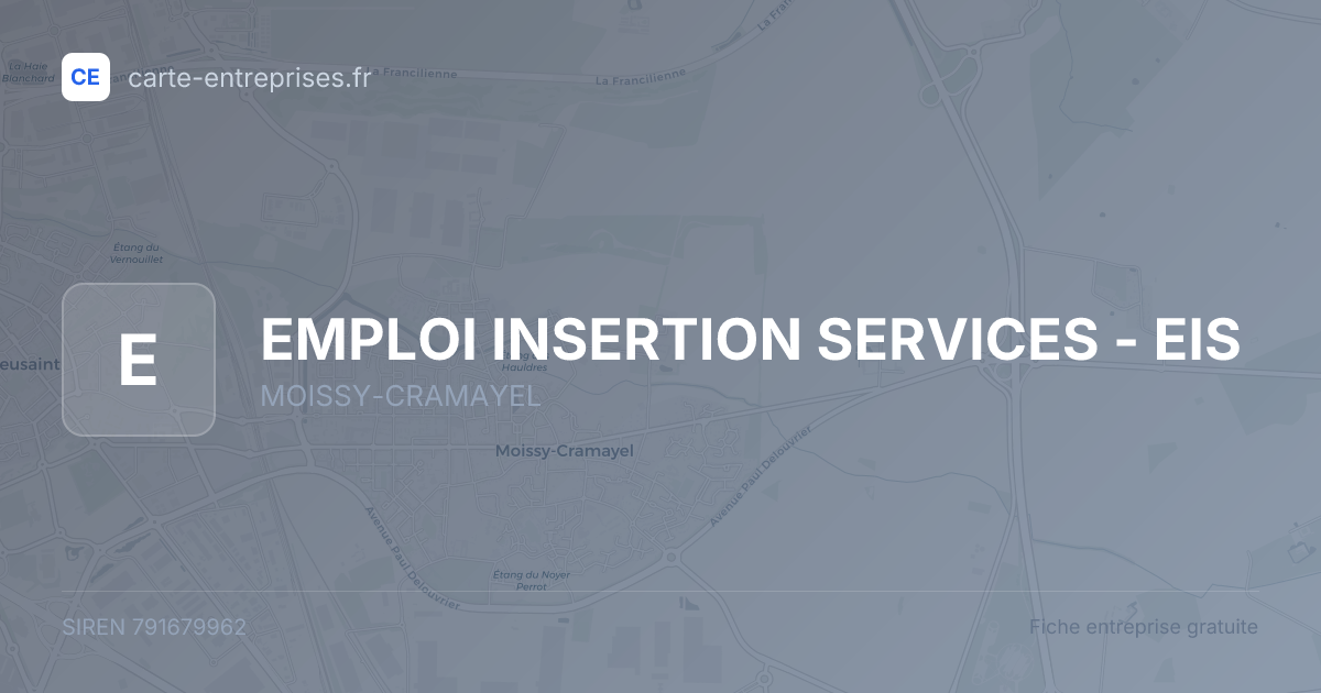 EMPLOI INSERTION SERVICES - EIS — 791679962 — fiche entreprise