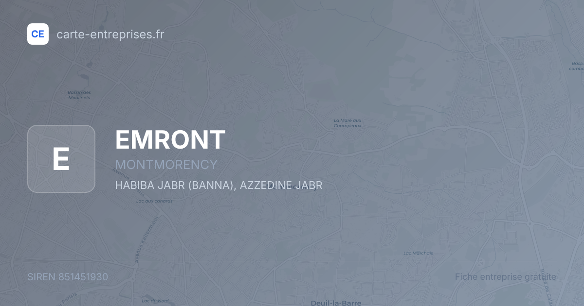 EMRONT — 851451930 — fiche entreprise