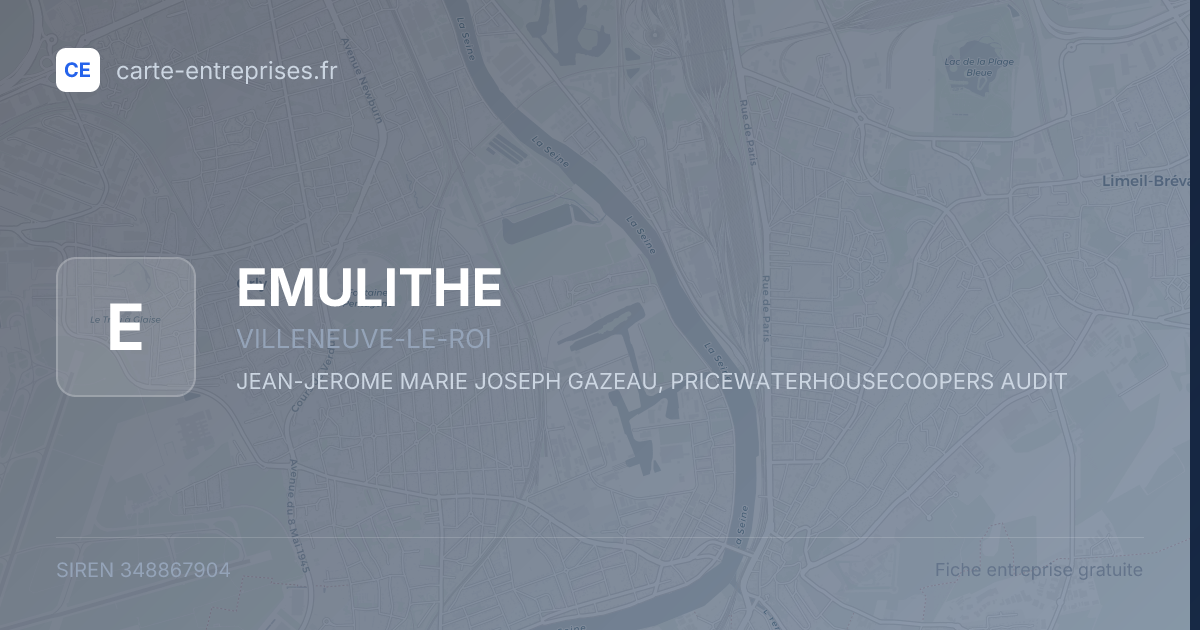 EMULITHE — 348867904 — fiche entreprise