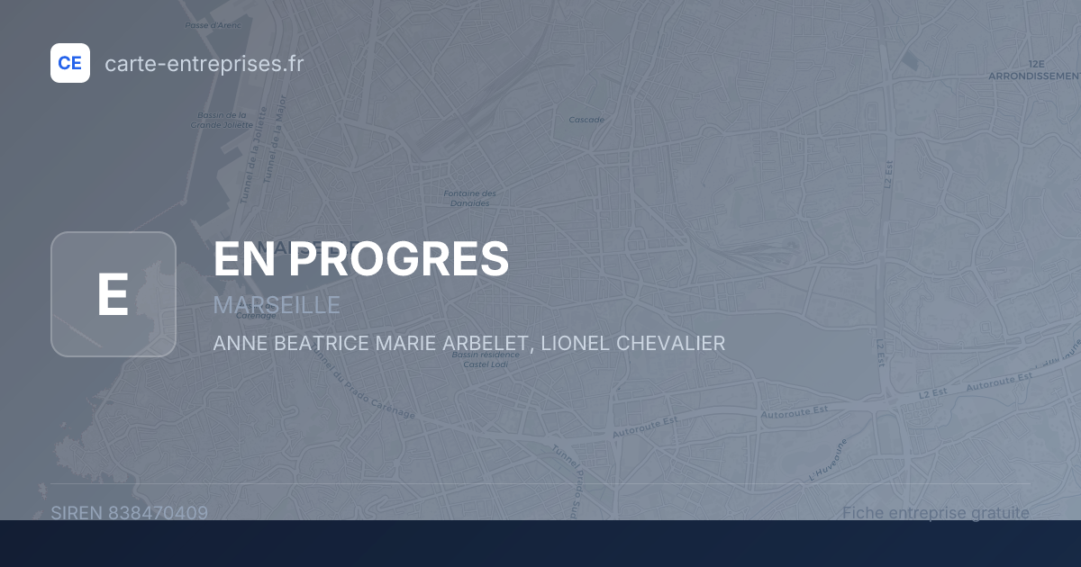 EN PROGRES — 838470409 — fiche entreprise