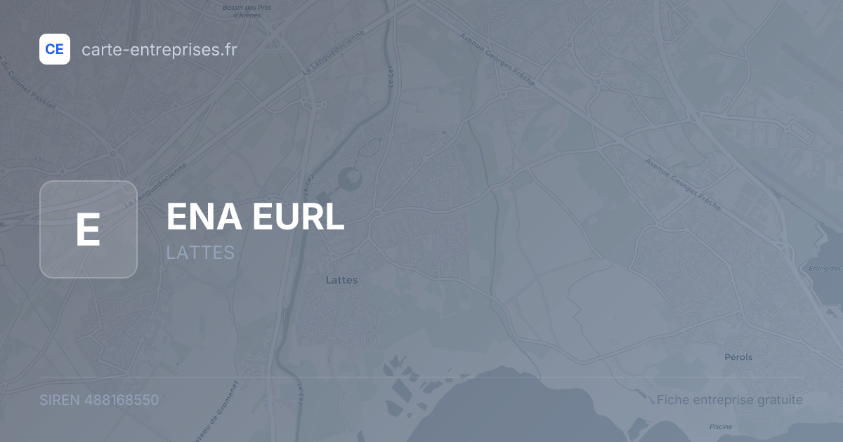 ENA  EURL — 488168550 — fiche entreprise