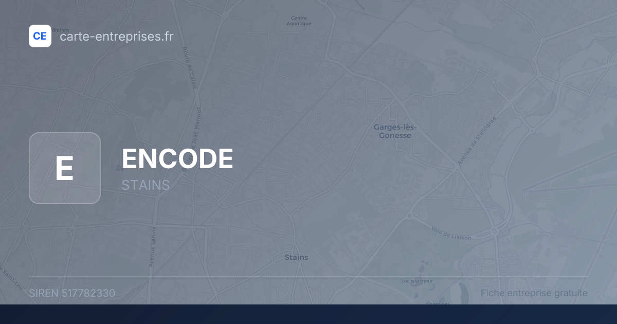 ENCODE — 517782330 — fiche entreprise