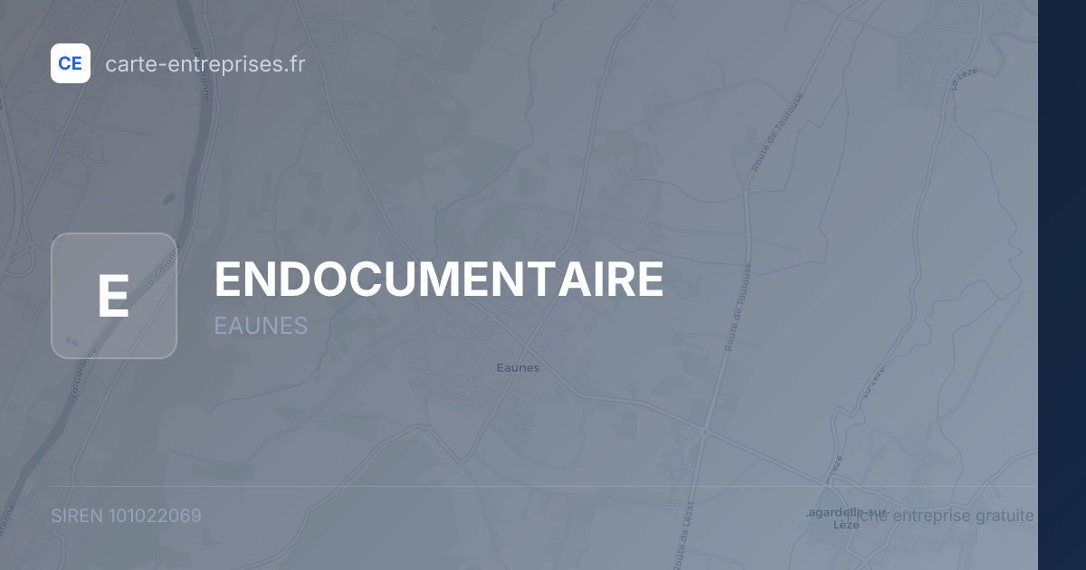 ENDOCUMENTAIRE — 101022069 — fiche entreprise