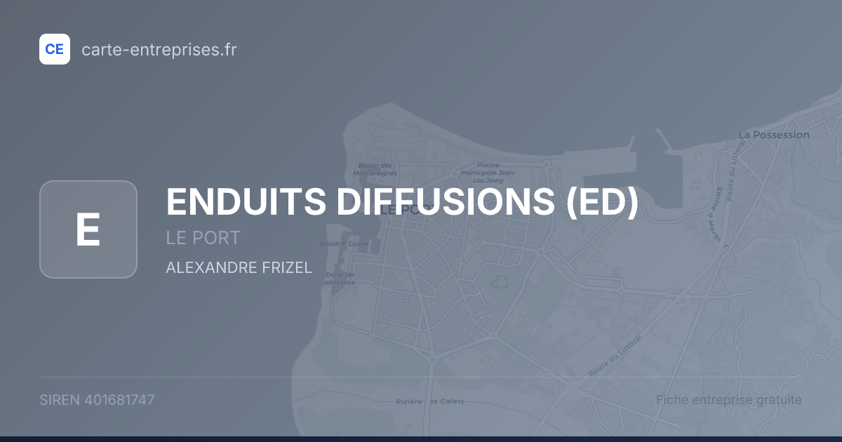 ENDUITS DIFFUSIONS (ED) — 401681747 — fiche entreprise