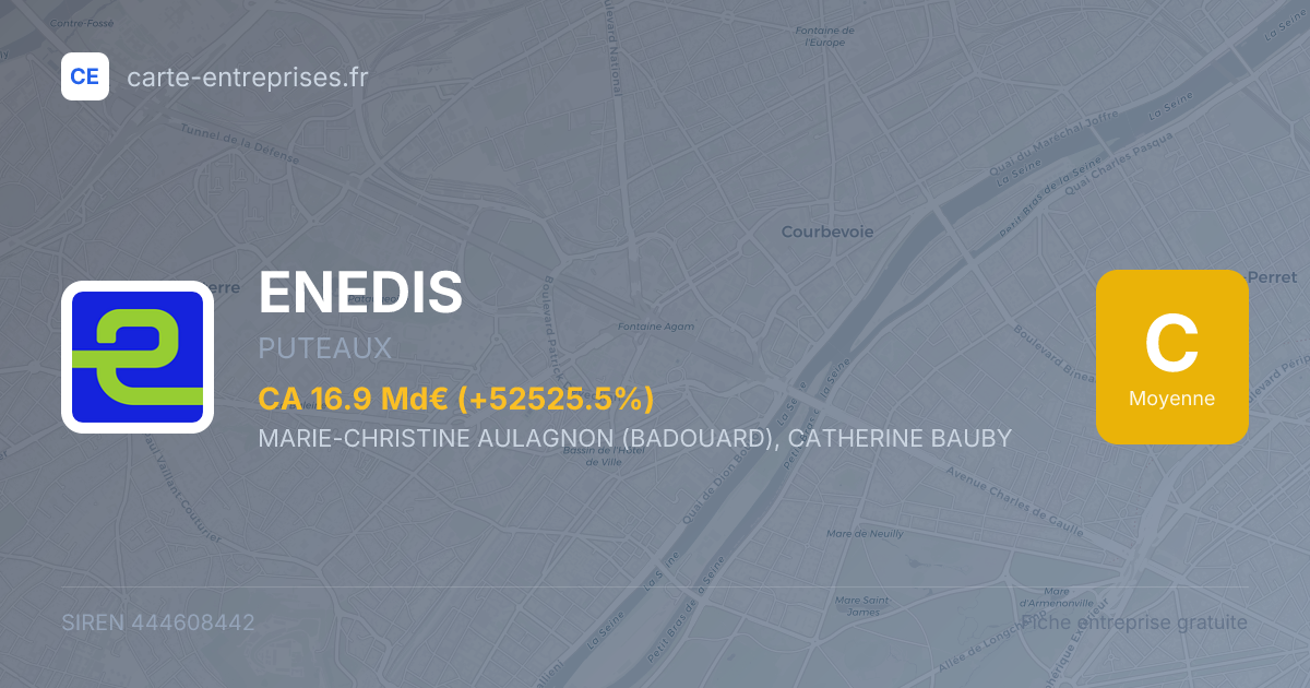 ENEDIS — 444608442 — fiche entreprise