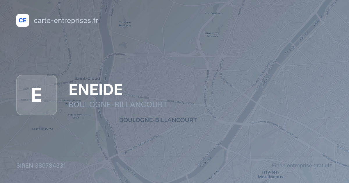 ENEIDE — 389784331 — fiche entreprise