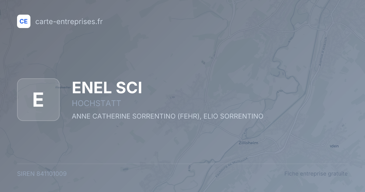 ENEL SCI — 841101009 — fiche entreprise