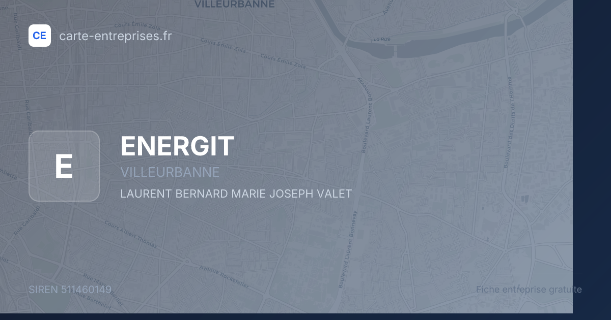 ENERGIT — 511460149 — fiche entreprise