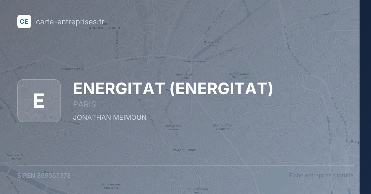 ENERGITAT — 899565378 — fiche entreprise